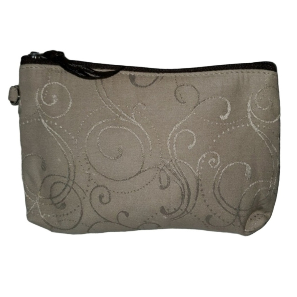 Thirty-One Tan Cosmetic Pouch
